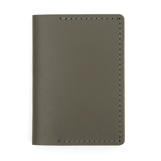 Recycled Leather Travel Card Holder - Khaki MUJI