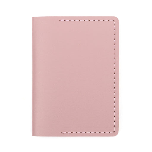 Recycled Leather Travel Card Holder - Pink MUJI