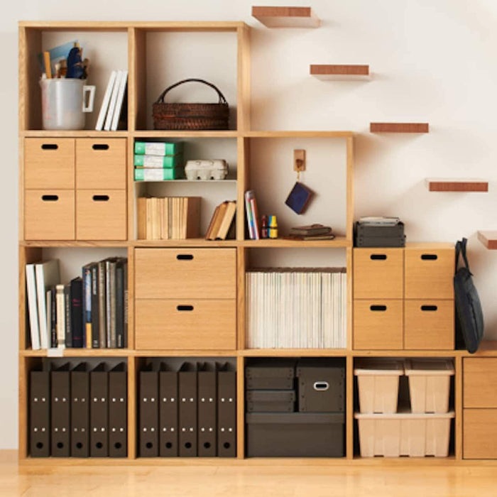 Stacking Shelf Oak 5 Shelves | Modular Shelves | MUJI USA