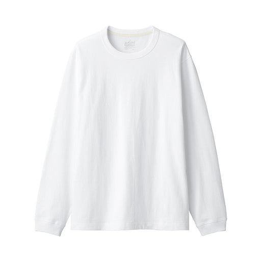 Men's Heavyweight Jersey Long Sleeve T-Shirt White MUJI