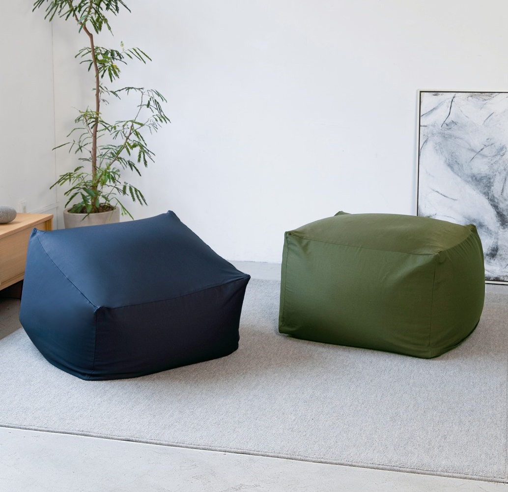 Polyester Plain Weave Cover For Body Fit Cushion - Khaki (Cushion Sold Separately) MUJI