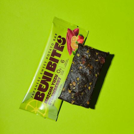 BENI BITES Sweet Potato Energy Bar - Matcha Yuzu Strawberry MUJI