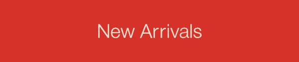Red background with 'New Arrivals' text in white