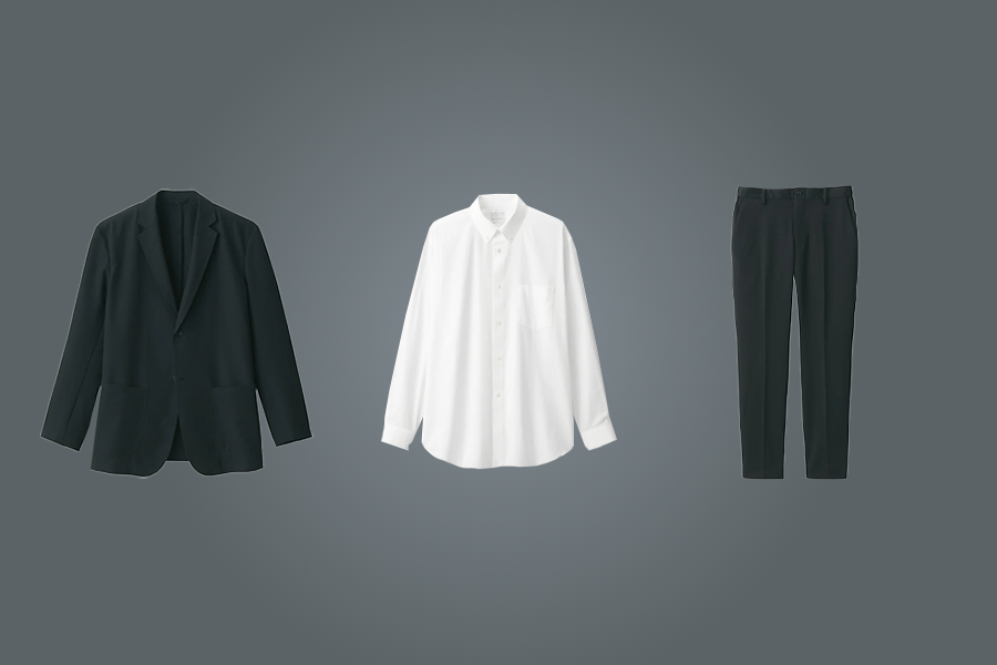 Office Look- Breathable Seersucker Jacket, No-Iron Shirts, Stretch Jersey Pant