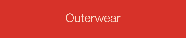 Text 'Outerwear' on a red background