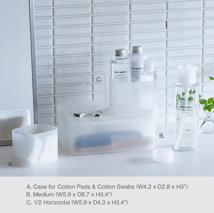 make up aufbewahrung muji Polypropylene Makeup Box | KonMari Method