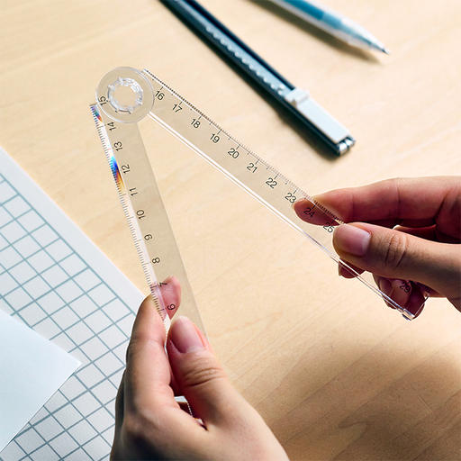 Polycarbonate Double-Sided Ruler MUJI
