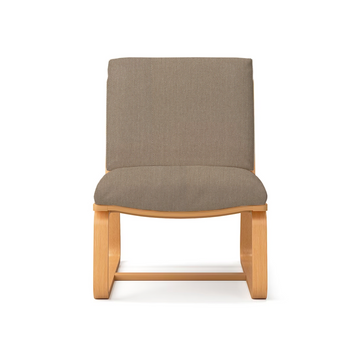 Polyester Plain Weave Cover for Living Dining Sofa Chair (Chair Sold Separately) Gray Beige MUJI