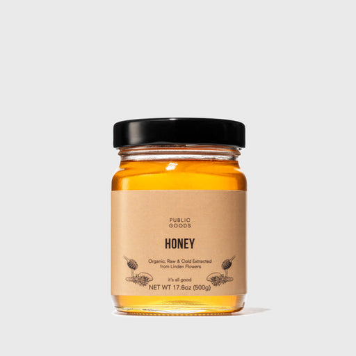 Organic Linden Flower Raw Honey Public Goods