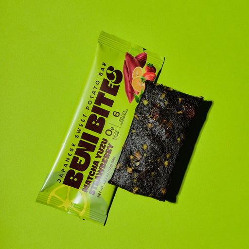 BENI BITES Sweet Potato Energy Bar - Matcha Yuzu Strawberry BENI BITES