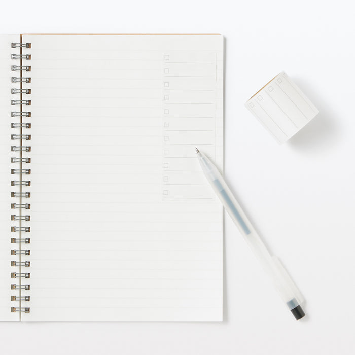 Perforated Checklist Sticky Note Roll | MUJI USA