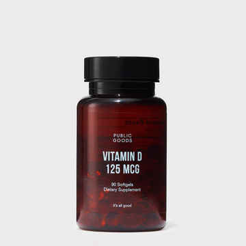 Vitamin D 125 mcg - 90 Softgels Public Goods