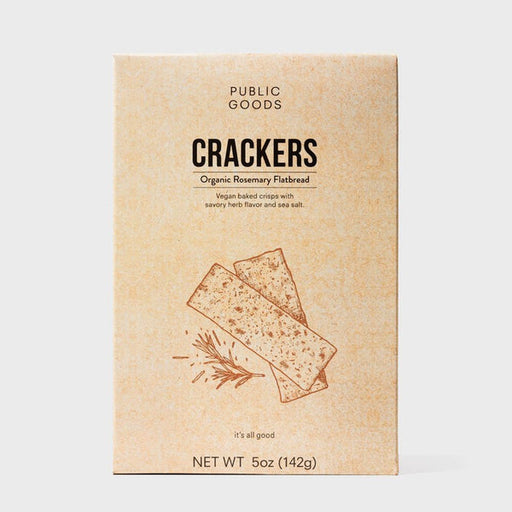 Organic Rosemary Crackers Public Goods