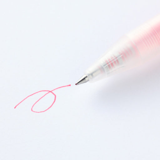 Gel Ink Ballpoint Pen Knock Type 0.5mm Pink MUJI