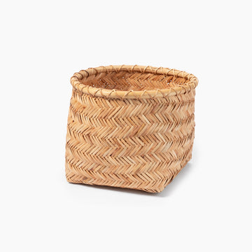 Rattan Round Basket - Medium (Dia. 13 x H10") MUJI