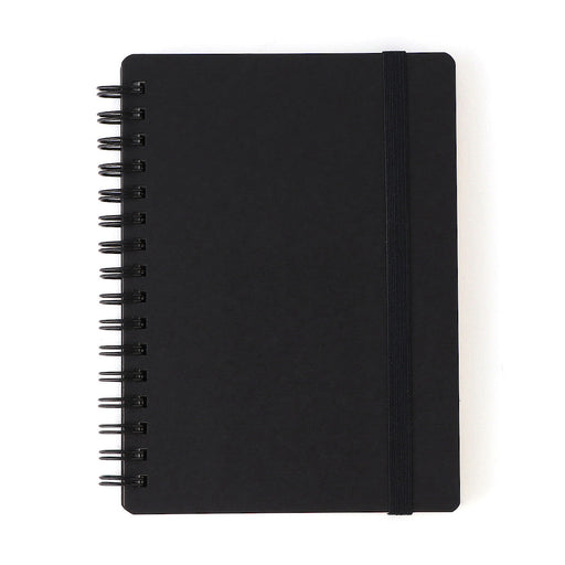 A6 Double Ring Lined Notebook with Strap A6 MUJI