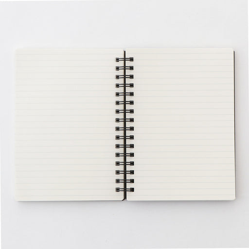 A6 Double Ring Lined Notebook with Strap A6 MUJI