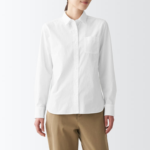 Women's Washed Broad Shirt MUJI