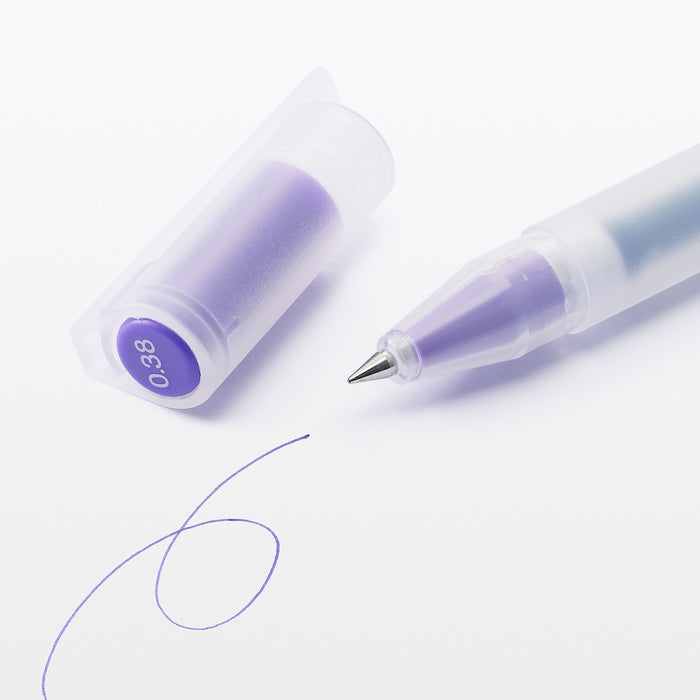 Gel Ink Cap Type Ballpoint Pen 10 Color Set | MUJI USA 0.38 mm