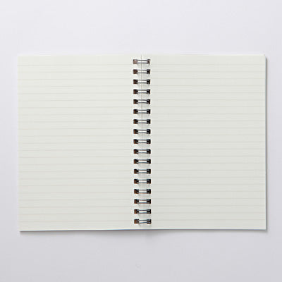 Planting Tree Paper Double Ringed Notebook A6 Beige MUJI