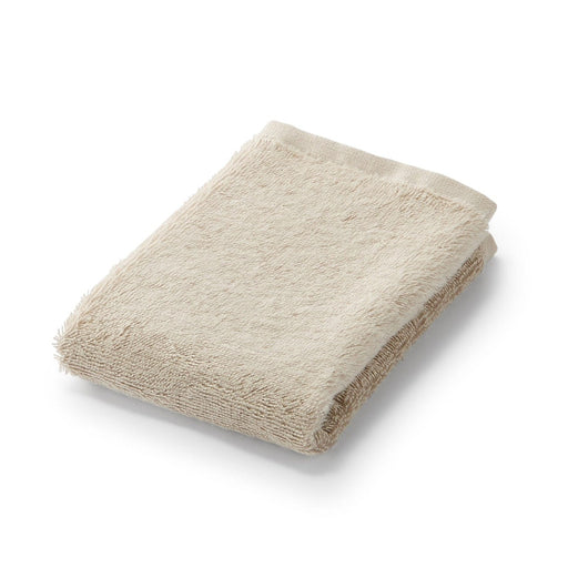 Pile Hand Towel with Loop Beige MUJI