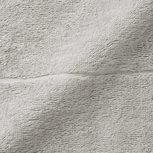 Pile Bath Towel with Further Options Light Gray MUJI