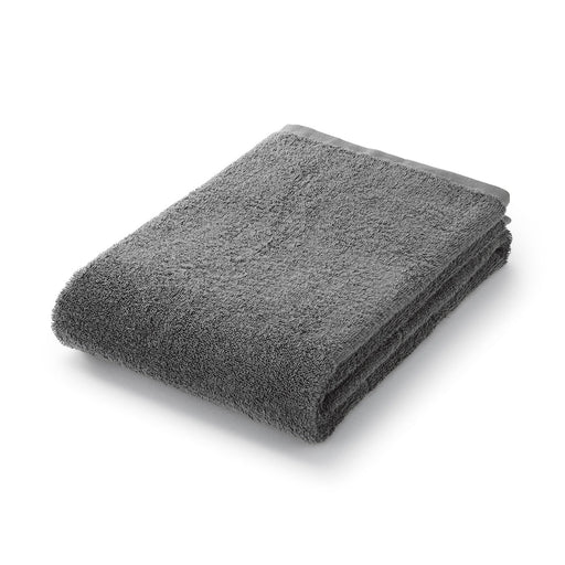 Pile Bath Towel with Further Options Charcoal Gray MUJI