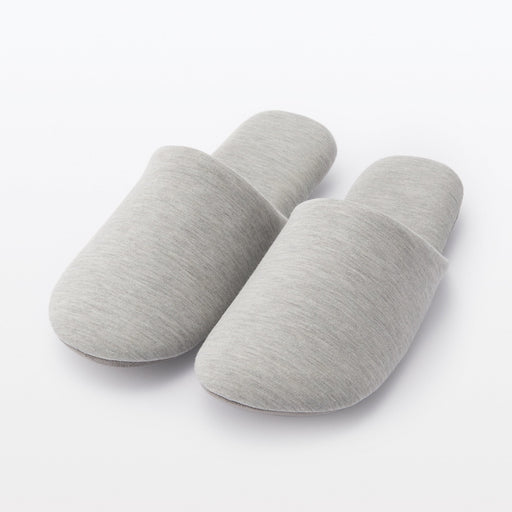 Cotton Soft Slippers Gray MUJI