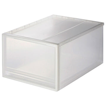Polypropylene Storage Drawer (W13.4 x D17.5") Medium (W13.4 x D17.5 x H9.4") MUJI