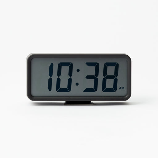 Digital Clock with Alarm - Black Medium MUJI