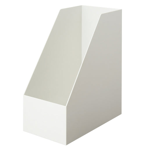 Polypropylene Magazine File Holder White Gray Width 5.9" MUJI