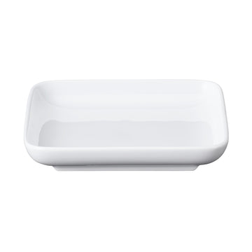 White Porcelain Square Dish Small MUJI