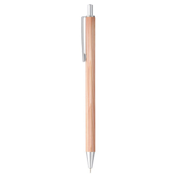 Wooden Hex Ballpoint Pen 0.5mm MUJI