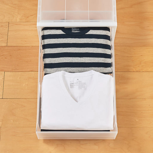 Polypropylene Storage Clothing Drawer (W15.7 x D25.6") Deep (W15.7 x D25.6 x H11.8") MUJI