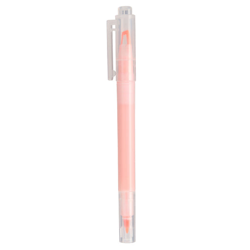 Clear Tip Double Ended Highlighter Orange MUJI