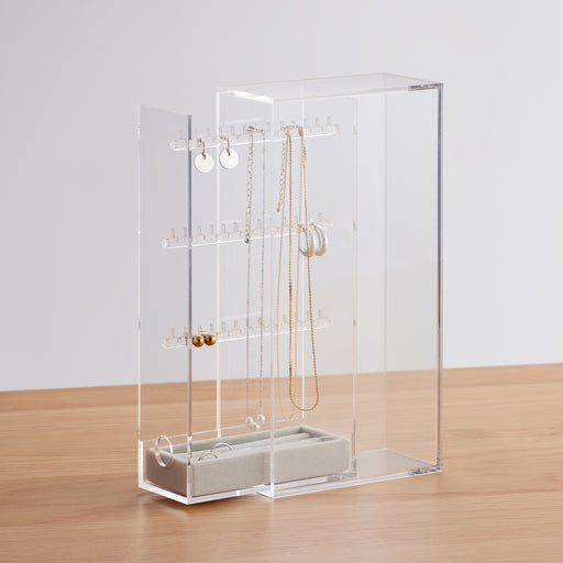 Acrylic Stand Case for Earrings and Necklace MUJI
