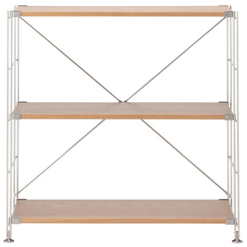 SUS Shelving Unit - Oak - Wide - Small MUJI