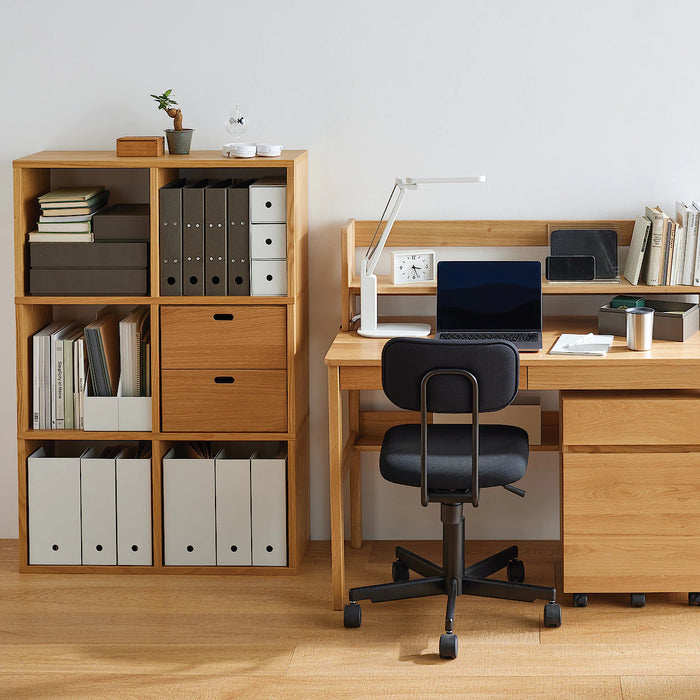 Oak Compartment Stacking Shelf 3 x 2 | Furniture | MUJI USA