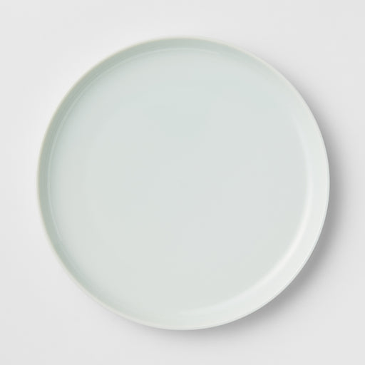 Blue White Porcelain Round Dish 8.5" x 0.8" Found MUJI