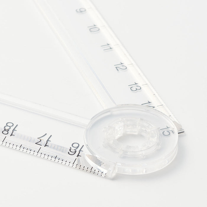 Double Ruler Traith Acrylic Double Ruler | Japanese Stationery | MUJI USA