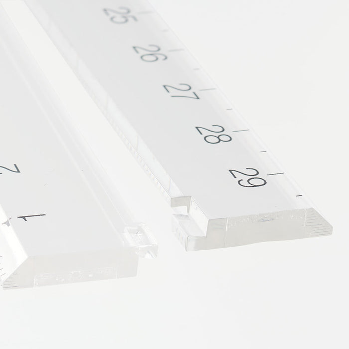 Double Rular Acrylic Double Ruler | Japanese Stationery | MUJI USA