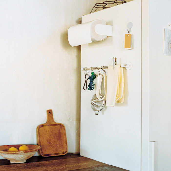 Paper Towel Holder Under Cabinet, With Magnetic Bulletin Board, No