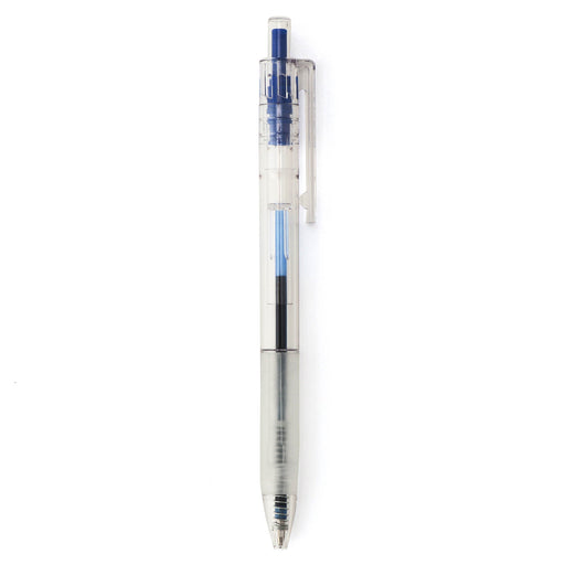 Oil Ink Polycarbonate Rubber Grip Ballpoint Pen 0.7mm Blue MUJI