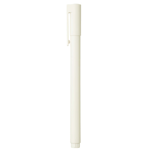 Cap Type Ballpoint Pen - Body White MUJI