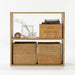 Wide Oak Stacking Shelf 2 Shelves | Modular Shelves | MUJI USA