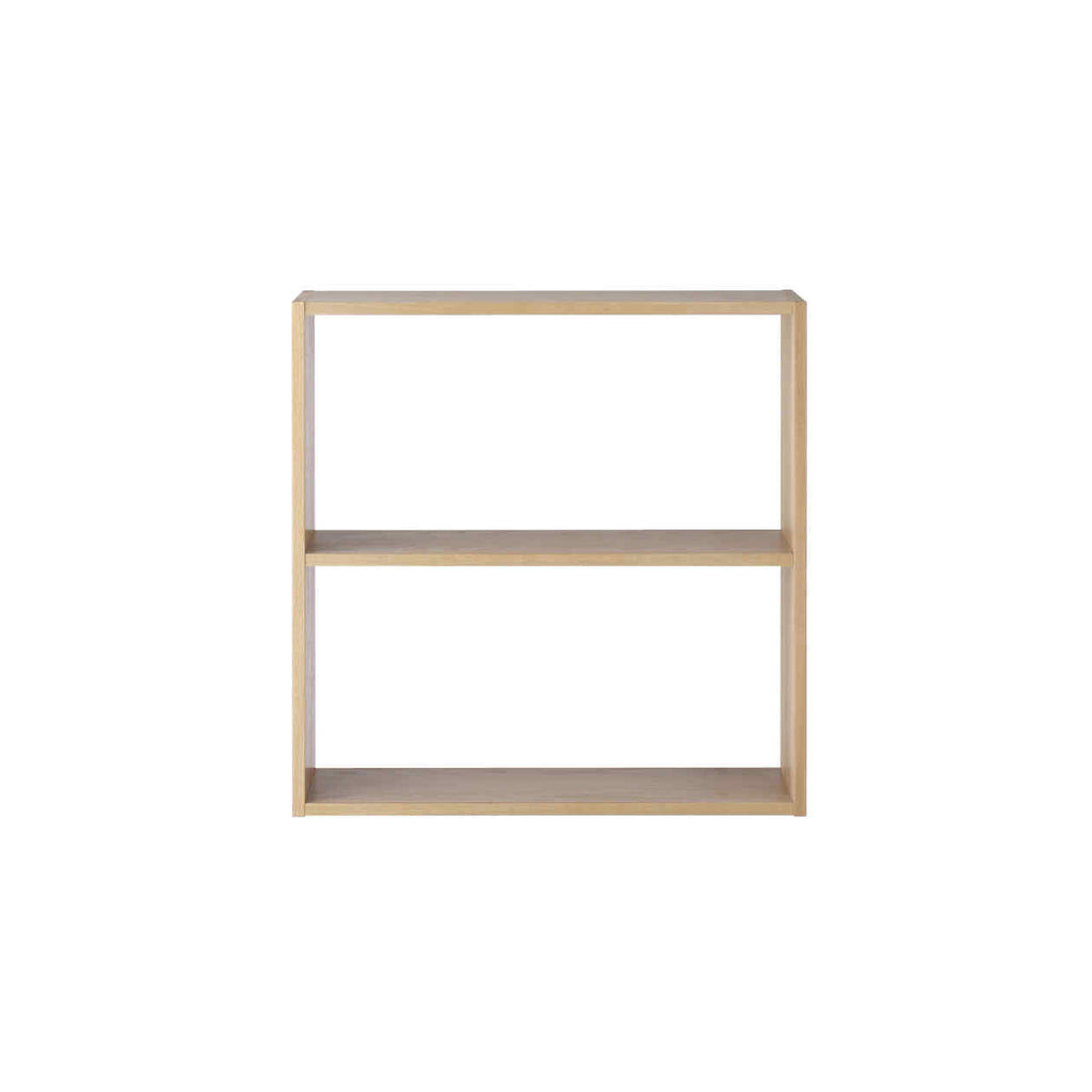 Wide Oak Stacking Shelf 2 Shelves | Modular Shelves | MUJI USA