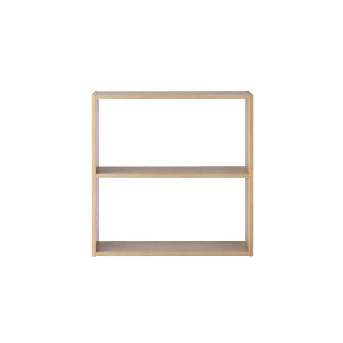 Double Stack Shelf Wide Oak Stacking Shelf 2 Shelves | Modular Shelves | MUJI USA