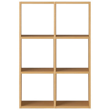 Stacking Shelf Compartment Shelf - Oak - 3 x 2 Default Title MUJI