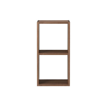 Stacking Shelf - Walnut - 2 Tiers MUJI