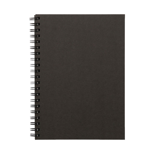 Recycled Paper Double Ringed Plain Notebook B6 Dark Gray MUJI